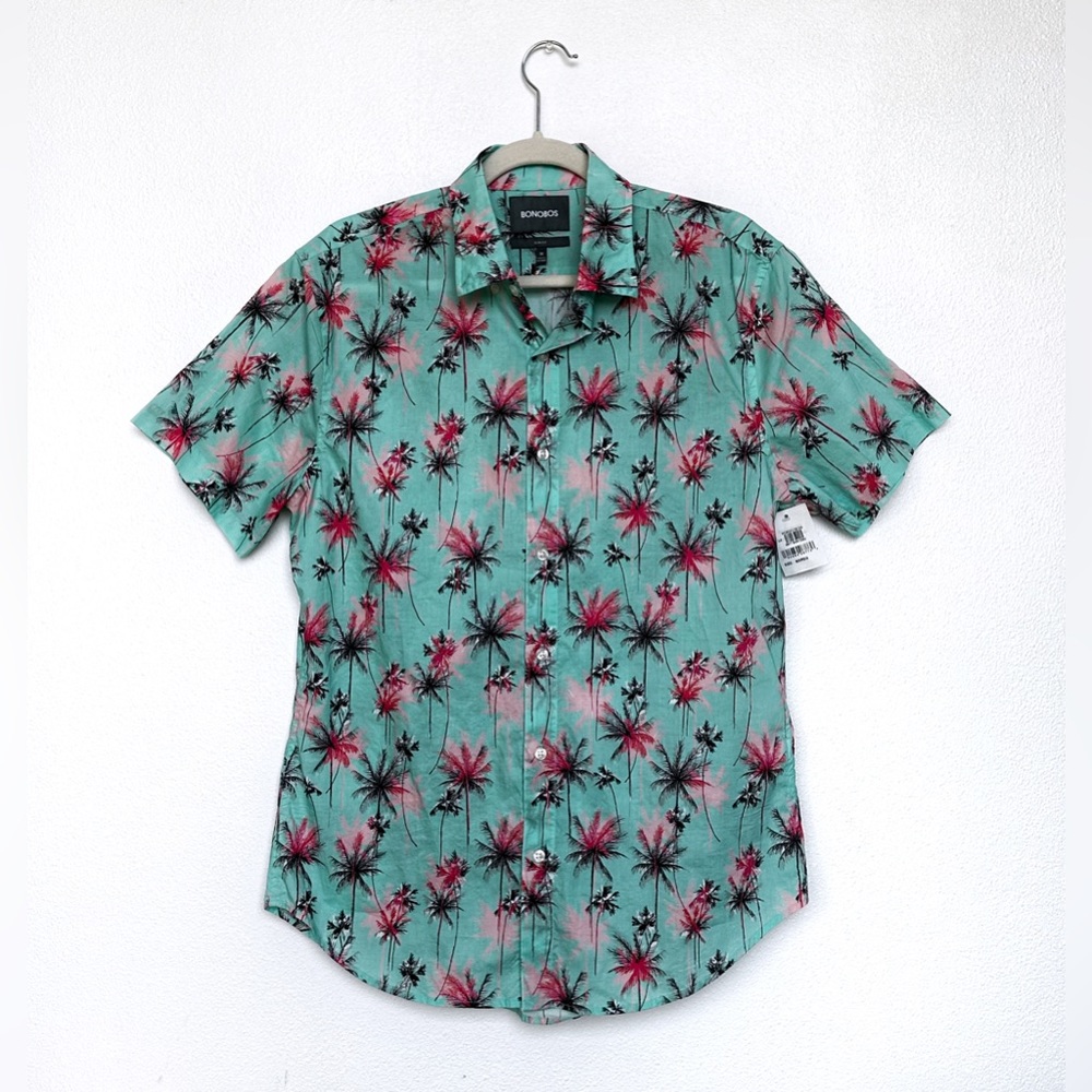 🎱 BONOBOS 🎱 Men's Riviera Button-Down Slim Fit Shirt (NWT)